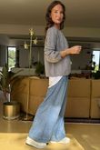 Laundry B Wicklow Fine Knit Throw On Cardigan Grey Marl